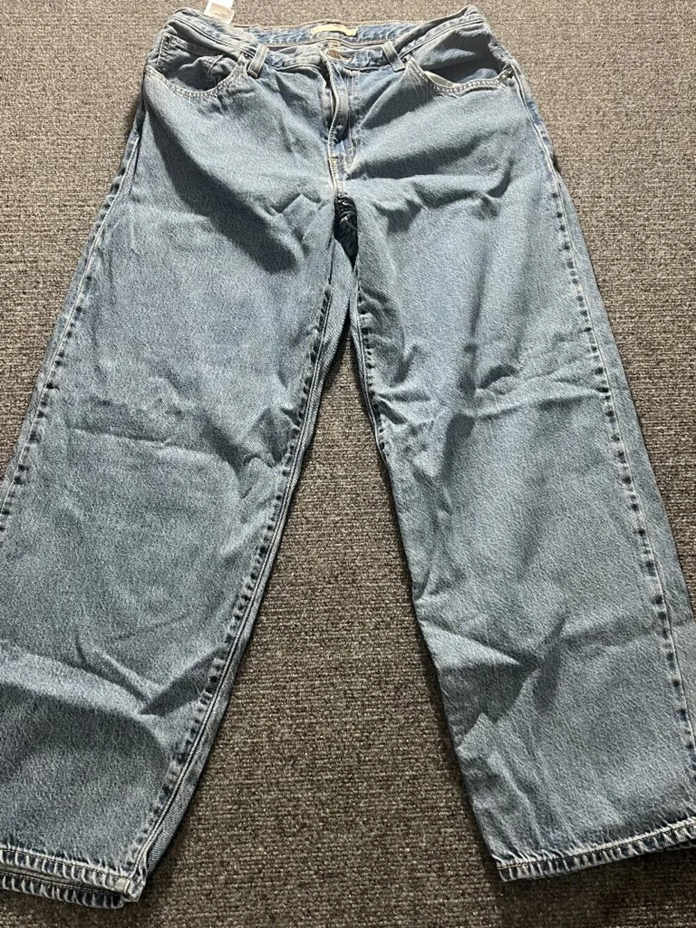 Levi's Baggy Dad Jeans Womens 29 Light Blue Wide-Leg Denim